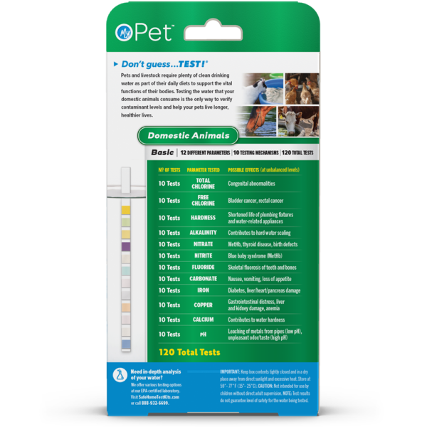 My Pet Domestic Animals Water Quality Test Kit